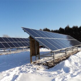 Ground mount solar installation